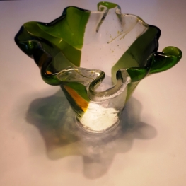 Plooivaas groen-geel Plooivaas groen-geel