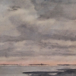 Avondlucht over de wadden Avondlucht over de wadden