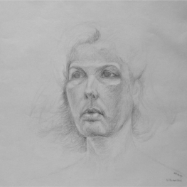 Portret van Joke en face 1 Portret van Joke en face 1