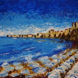 Het strand van Cefalu (Sicilië) Het strand van Cefalu (Sicilië)