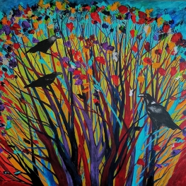 3 Crows sitting in a tree “the conversation “ 3 Crows sitting in a tree “the conversation “