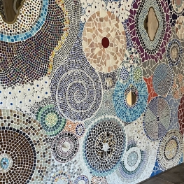Mozaïek muur Mozaïek muur