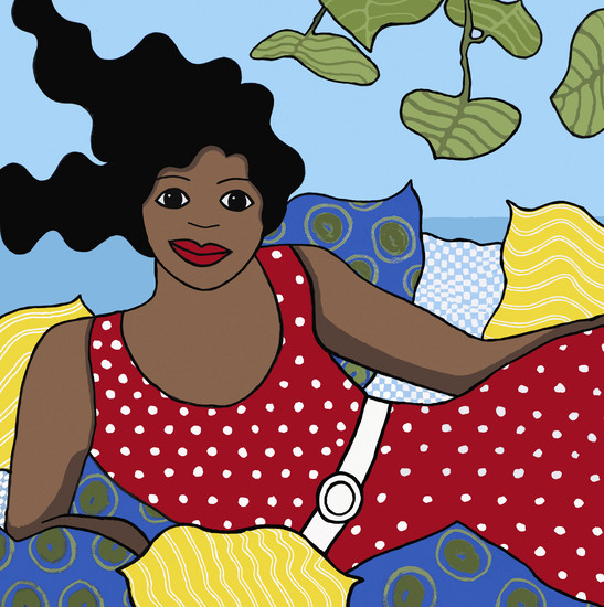 Relaxing (digitale print op doek)