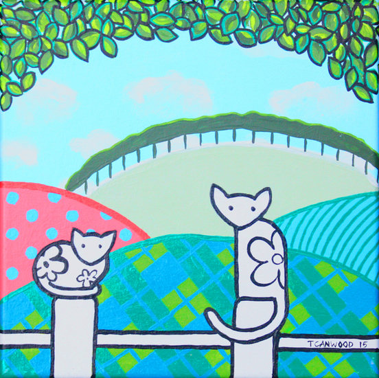 Cats Waiting (sold)