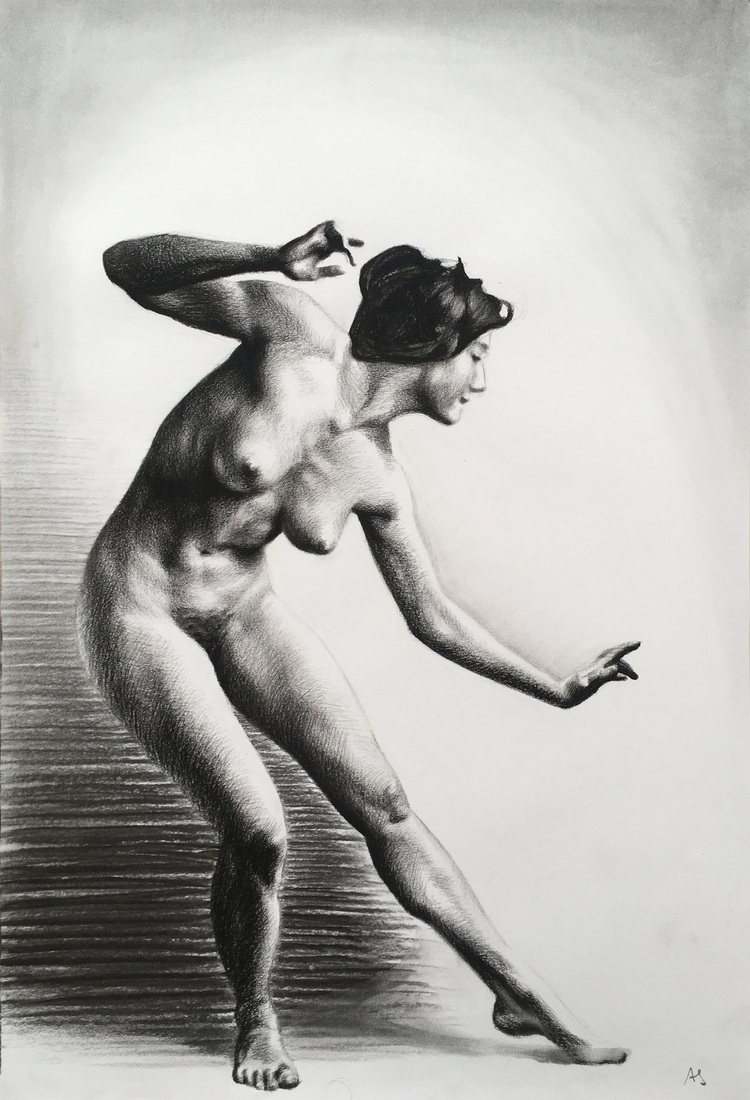 Naakte danseres