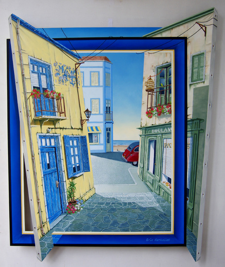 BOULANGERIE sur MER (Giclee-kleurvaste kunstreproductie)