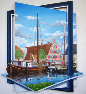 Giclee's : Kleurvaste Genummerde Kunstreproductie's, geprint op Fine Art papier en gemonteerd op een stevige dunne ingesneden foam ondergrond met ophangsysteem. Inlijsten niet nodig ( ook niet de bedoeling). Prijs: v.a. € 50 per stuk (incl.verzendkosten)
