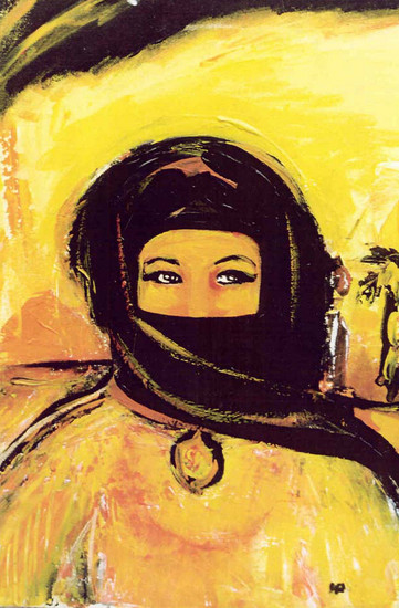 Egyptische gesluierde vrouw