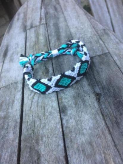 Armband Diamond wit/piscine
