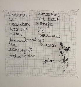 Boodschappenlijstjes en andere schrijfsels