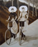 fietsende boerinnen