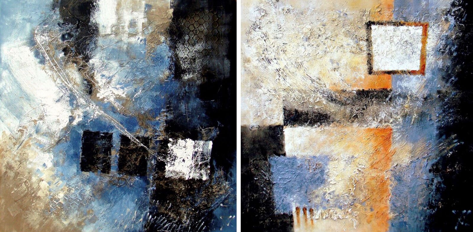 Intention & Focus - abstract tweeluik