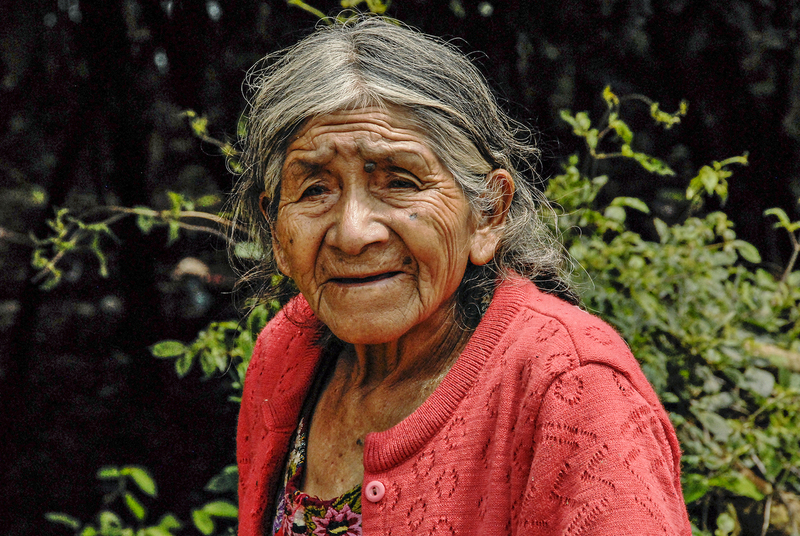 Old rural woman