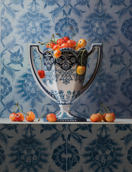 Vase with Cherries