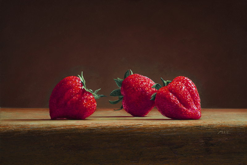 Three Strawberries