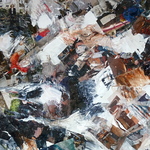 Serie werken, met als thema evil / boosheid, kwaadheid over onrechtvaardigheid, tegenstellingen en contrasten in de samenleving. Middels photo-painting worden de gevolgen hiervan (verwoesting, wrakstukken, chaos) gesuggereerd.
