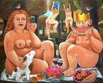 geinspireerd op het schilderij déjeuner sur l'herbe van Manet