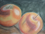 Tekeningen gemaakt met pastels op 300 gram papier.