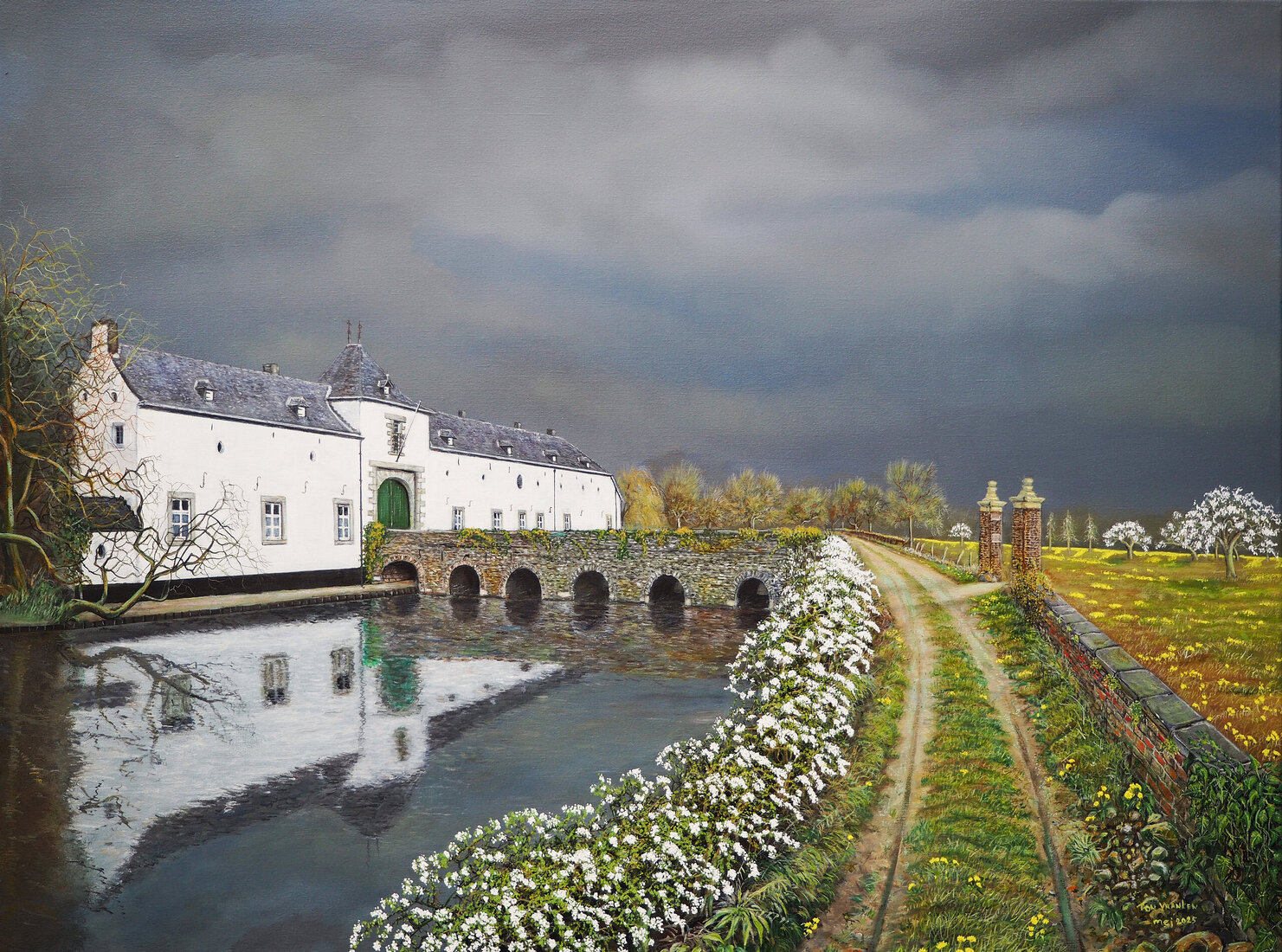 Kasteel Geulle in de lente