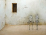 The series of work made between 2009-2006 ranges from collage, acrylic and oil paintings