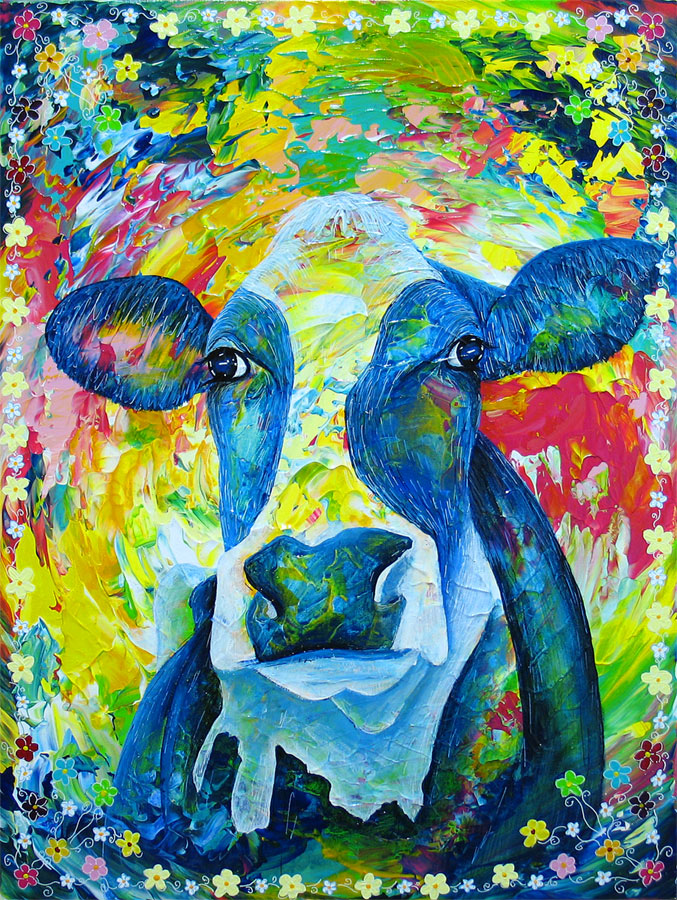 Keukenhof-Flower-Cow