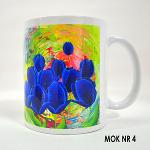 De Kleurrijke KunstMokken met de schilderijen van kunstenaar Anita Ammerlaan er op, zijn vaatwasmachinebestendig, magnetronbestendig en rondom full colour bedrukt. Per stuk €9,95 in haar galerie en €15,95 inclusief verzendkosten binnen Nederland,.vier stuks voor €35 in haar galerie en €39,95 inclusief verzendkosten binnen Nederland.
Je kan ze bestellen door een email te sturen naar info@anitaammerlaan.com
