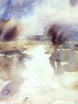 werken met aquarel en/of gouache op papier