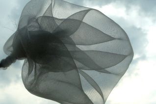 Spiraal in organza Spiraal in organza