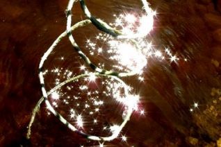 La ligne de spirale dans l'eau La ligne de spirale dans l'eau