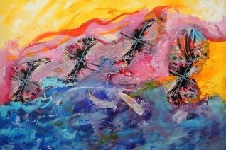 Painting by the waves II Painting by the waves II