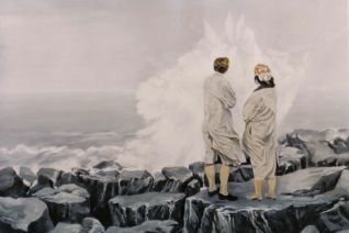 Twee vrouwen aan de kust Twee vrouwen aan de kust