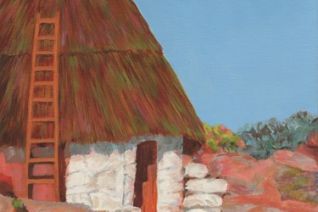 Oud prehistorish rond huis Oud prehistorish rond huis
