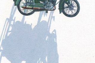 Motorfiets als decoratie Motorfiets als decoratie