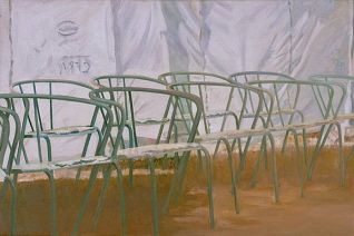 Een rij stoelen Een rij stoelen