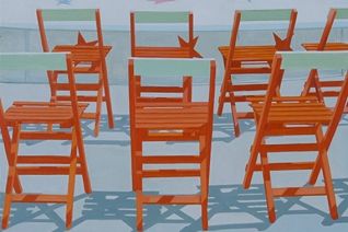 Rode stoelen Rode stoelen