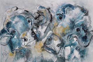 TWO BLUE COWS TWO BLUE COWS