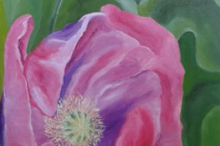 Papavers uit Frankrijk doek 2 Papavers uit Frankrijk doek 2
