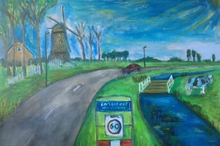 Molen bij Kortenhoef Molen bij Kortenhoef