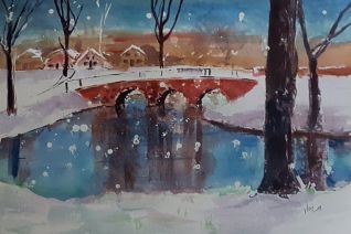 Bruggetje bij de Kinkelenburg Bruggetje bij de Kinkelenburg