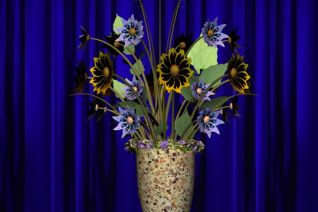 Stilllife Blue curtain Stilllife Blue curtain