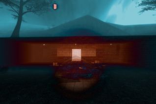 Fog @ night _ The red light that shines in dark places_ Fog @ night _ The red light that shines in dark places_