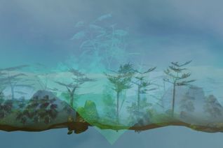 Fog @ night _Landscape Light Blue_ Fog @ night _Landscape Light Blue_