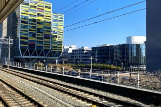 Station Leiden view Station Leiden view