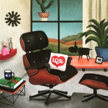 Lounge chair voor venster Lounge chair voor venster
