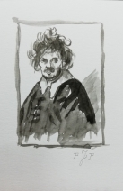 Studie naar Rembrandt 1 Studie naar Rembrandt 1