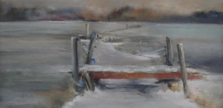 Koeienbruggetje op een wintermorgen Koeienbruggetje op een wintermorgen