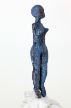 vrouw in blauw vrouw in blauw