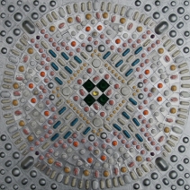 (proef) Mandala van pillen (proef) Mandala van pillen