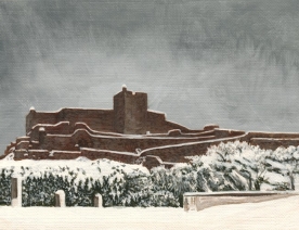 Het kasteel met sneeuw Het kasteel met sneeuw