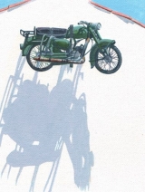Motorfiets als decoratie Motorfiets als decoratie